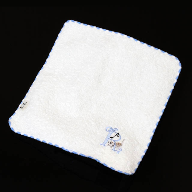 音符 タオルハンカチ イニシャルＲ 音楽雑貨 音楽グッズ