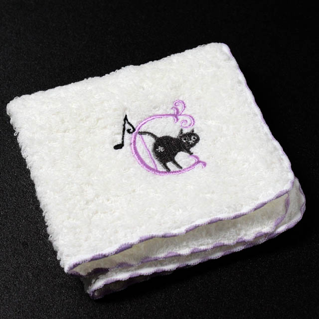 音符 タオルハンカチ イニシャル Ｃ 音楽雑貨 音楽グッズ