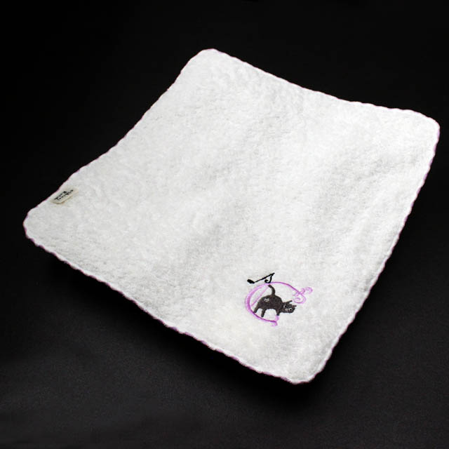 音符 タオルハンカチ イニシャル Ｃ 音楽雑貨 音楽グッズ