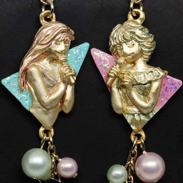 イヤリング ポップシンガー 合唱 歌 音楽雑貨 音楽アクセサリー 音楽グッズ 音楽ギフト