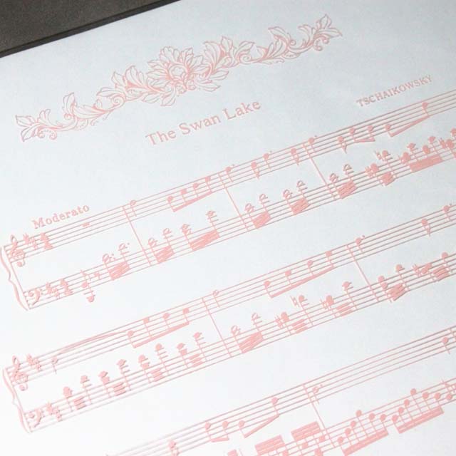 クリアファイル クリアフォルダ 白鳥の湖 バレエ チャイコフスキー 音楽雑貨 音楽グッズ 発表会記念品