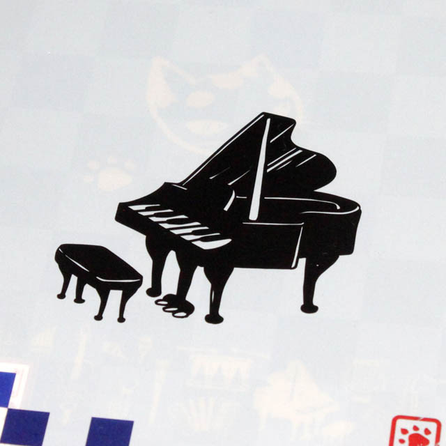 A5版 クリアファイル クリアフォルダ グランドピアノ 音楽雑貨 音楽グッズ