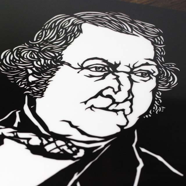 ロッシーニ Rossini クリアファイル クリアフォルダ 切り絵 栗田大地 音楽雑貨 音楽グッズ 音楽文具 音楽ギフト