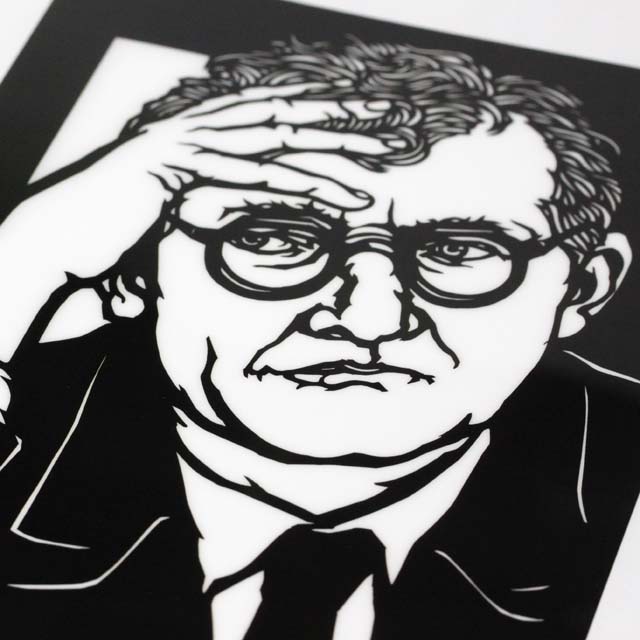 切り絵クリアファイル 《 Shostakovich 》 100229 音楽雑貨