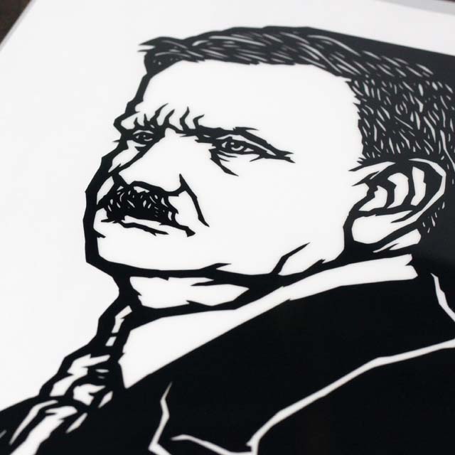 シベリウス Sibelius クリアファイル クリアフォルダ 切り絵 栗田大地 音楽雑貨 音楽グッズ 音楽文具 音楽ギフト