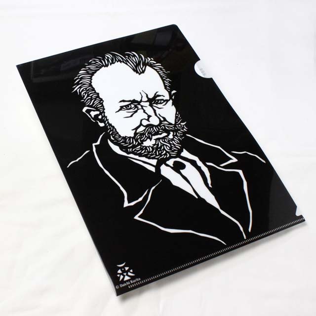 切り絵クリアファイル 《 Tchaikovsky 》 100144 音楽雑貨