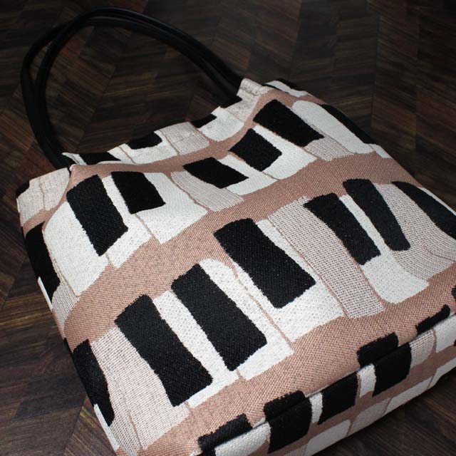 尾州織 トート 《 ピアノ鍵盤 kusumi Pink 》 969631 ○ 音楽雑貨