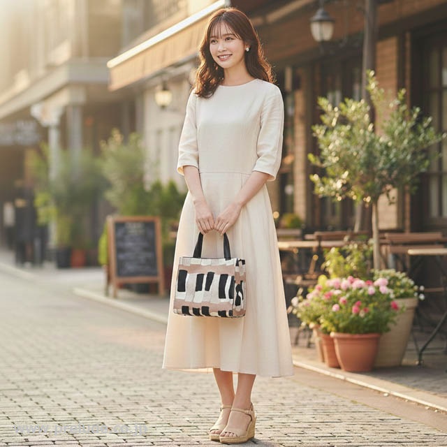 尾州織 ピアノ 鍵盤 手提げ TwinZip くすみカラー 音楽ギフト 音楽グッズ 音楽雑貨