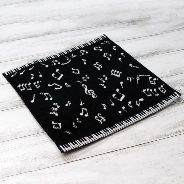 タオルハンカチ 今治 ピアノ鍵盤 音符 音楽雑貨 音楽グッズ 発表会記念品