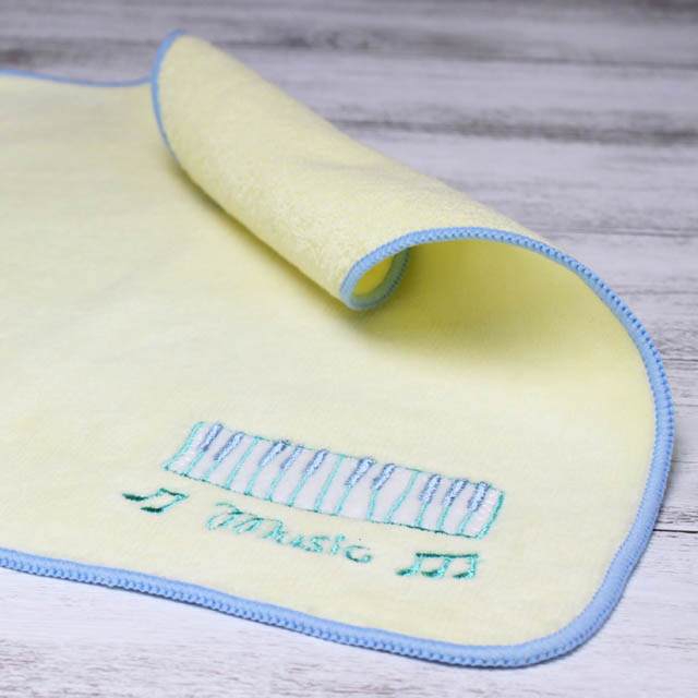 タオルハンカチ ピアノ鍵盤 刺繍 音楽雑貨 音楽グッズ 発表会記念品