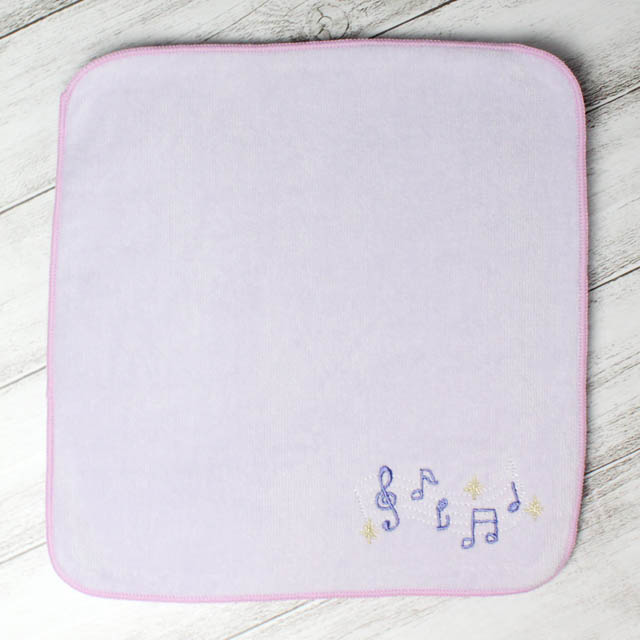 タオルハンカチ 音符 刺繍 音楽雑貨 音楽グッズ 発表会記念品