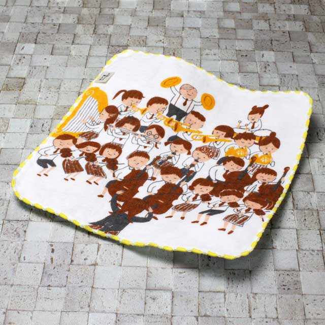 ShinziKatoh ジュニア・オーケストラ タオルハンカチ 音楽雑貨 音楽グッズ 音楽ギフト