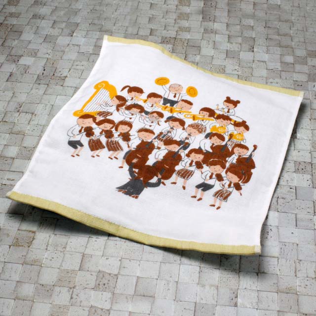 ShinziKatoh ジュニア・オーケストラ ゲストタオル 音楽雑貨 音楽グッズ 音楽ギフト