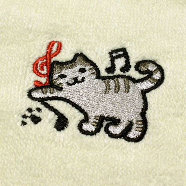 音楽風水ハンカチ ト音記号 音符 音楽雑貨 音楽グッズ 発表会記念品