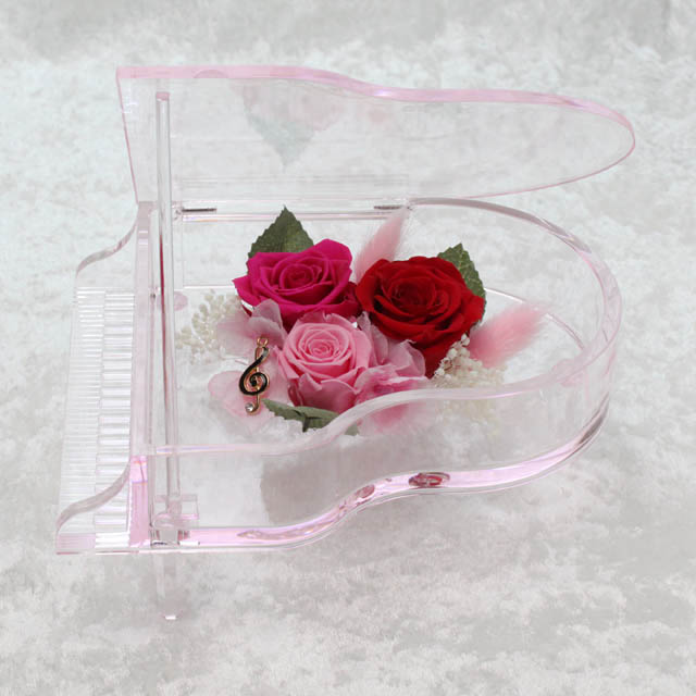 グランドピアノ Piano ピアノフラワー フラワーアレンジメント プリザーブドフラワー 音楽グッズ 音楽ギフト 音楽雑貨 ピアノギフト