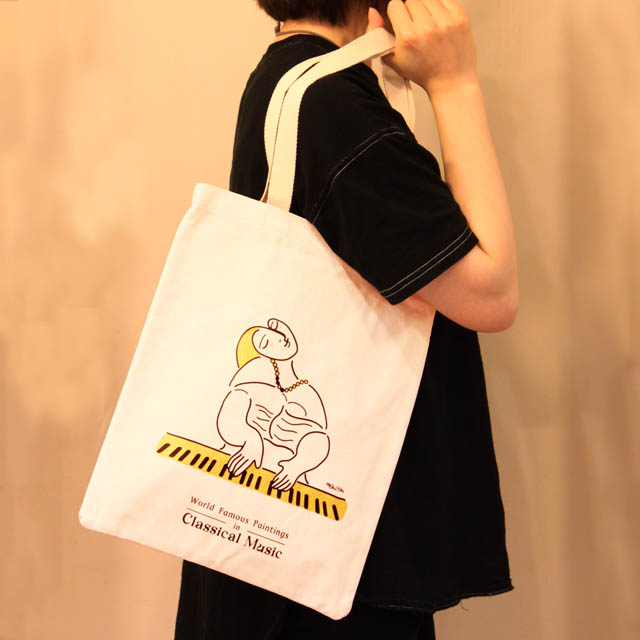 名画de音楽  夢 ピカソ ピアノ 鍵盤 トートバッグ 音楽雑貨 音楽グッズ 音楽ギフト