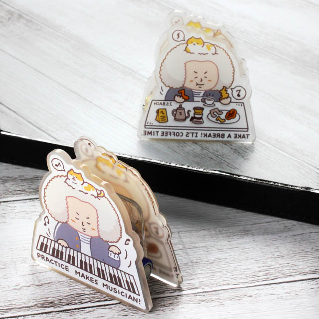 アクリルクリップ バッハ Bach 音楽雑貨 音楽グッズ 音楽ギフト