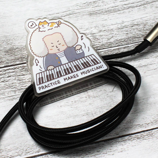 アクリルクリップ バッハ Bach 音楽雑貨 音楽グッズ 音楽ギフト