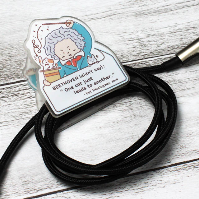 アクリルクリップ ベートーヴェン Beethoven 音楽雑貨 音楽グッズ 音楽ギフト