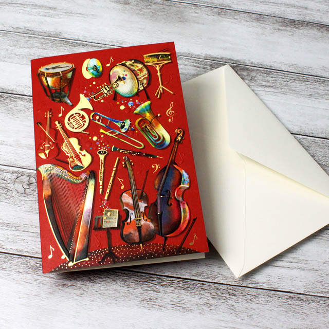 多目的カード ユーフォニアム チェロ コントラバス 音楽雑貨 音楽ギフト