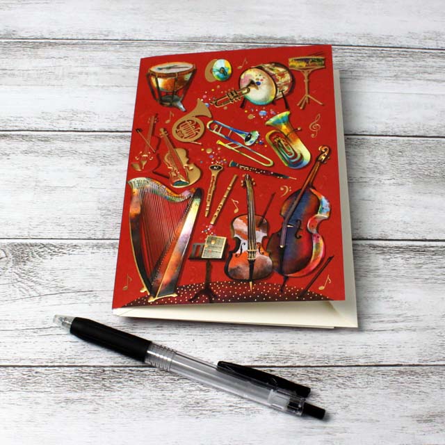 多目的カード ユーフォニアム チェロ コントラバス 音楽雑貨 音楽ギフト