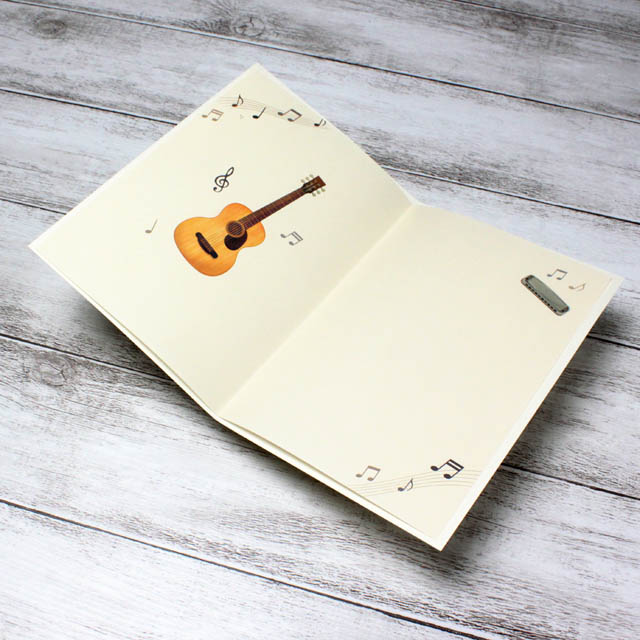 多目的カード グリーティングカード For you フォークギター 音楽雑貨 音楽ギフト 音楽グッズ