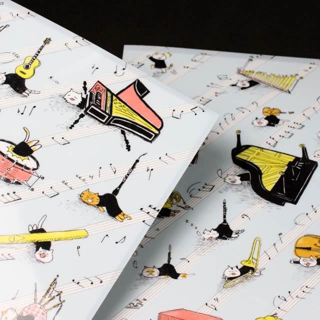 A4 クリアファイル 《 しょげてる音楽家 》 105582 音楽雑貨