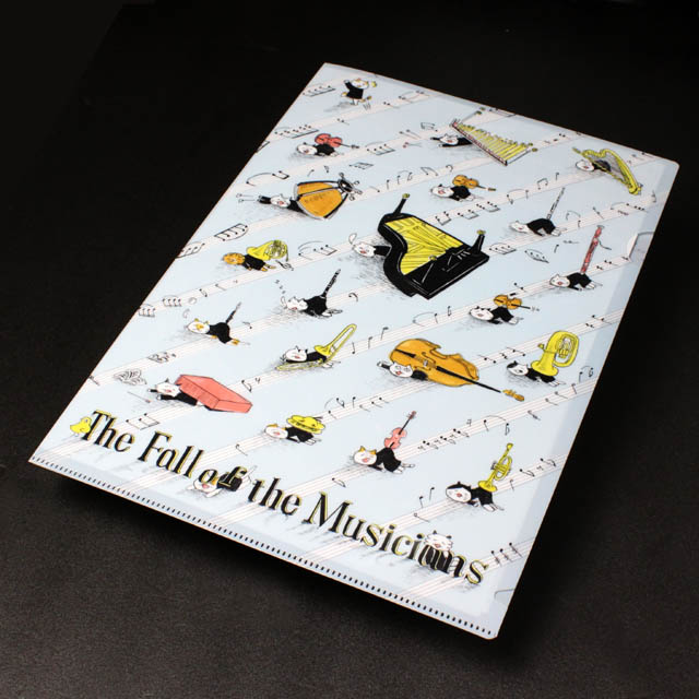 A4 クリアファイル 《 しょげてる音楽家 》 105582 音楽雑貨