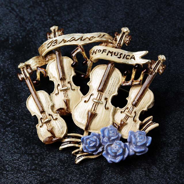 弦楽四重奏 ブローチ 732293 音楽雑貨・アクセサリー専門店