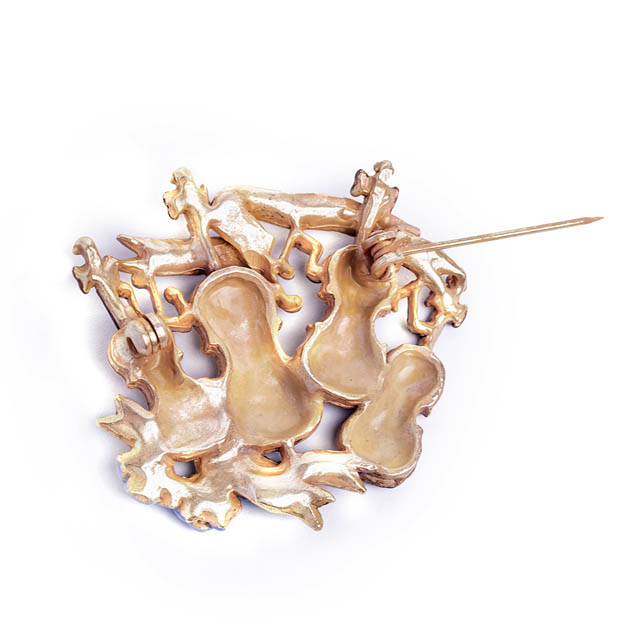 弦楽四重奏 カルテット ブローチ 音楽雑貨 音楽ギフト 音楽アクセサリー