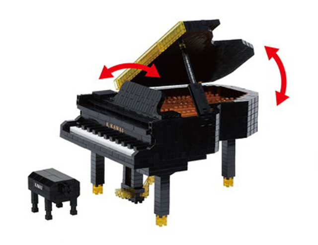 ナノブロック KAWAI グランドピアノ 音楽雑貨 音楽グッズ 音楽ギフト