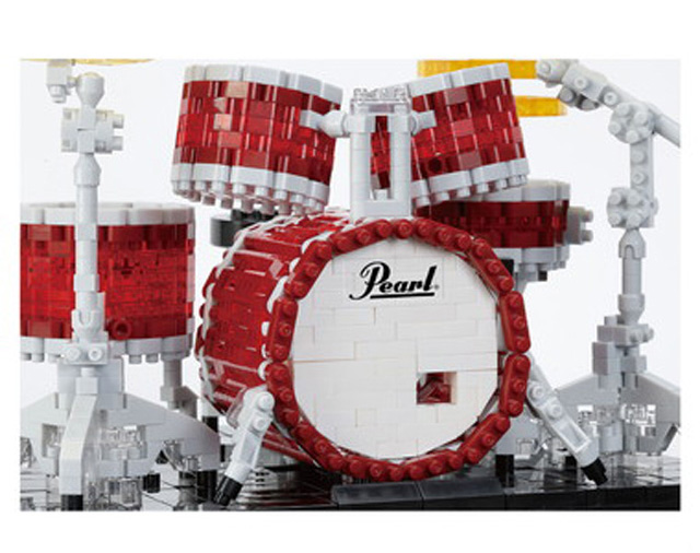 ナノブロック Pearl ドラムセット パーカッション 音楽雑貨 音楽グッズ 音楽ギフト
