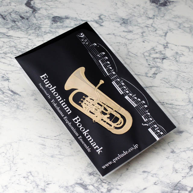 純金メッキ栞 しおり ユーフォニアム Euphonium 音楽雑貨 音楽ギフト音楽グッズ 記念品