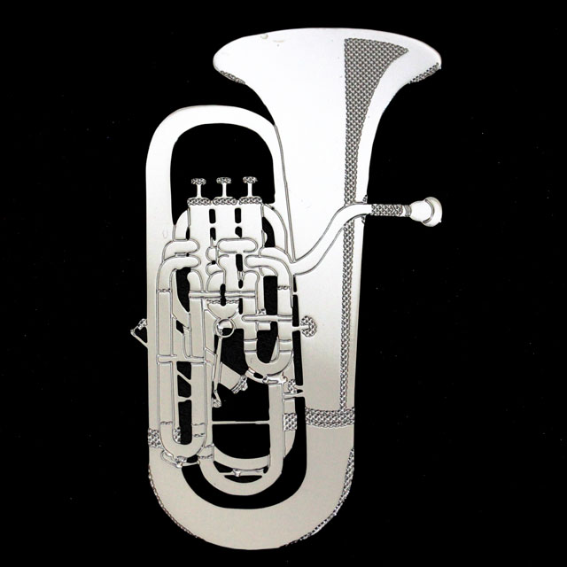 メタル栞 しおり ユーフォニアム Euphonium 音楽雑貨 音楽ギフト音楽グッズ 記念品