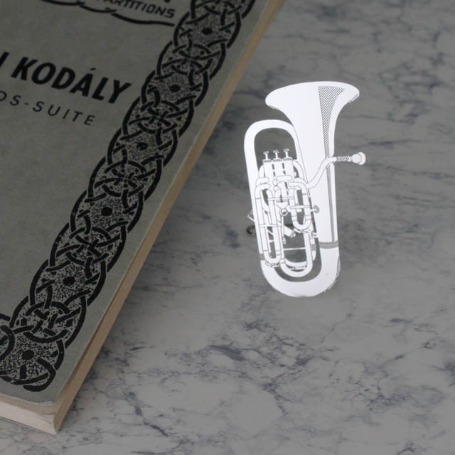 メタル栞 しおり ユーフォニアム Euphonium 音楽雑貨 音楽ギフト音楽グッズ 記念品