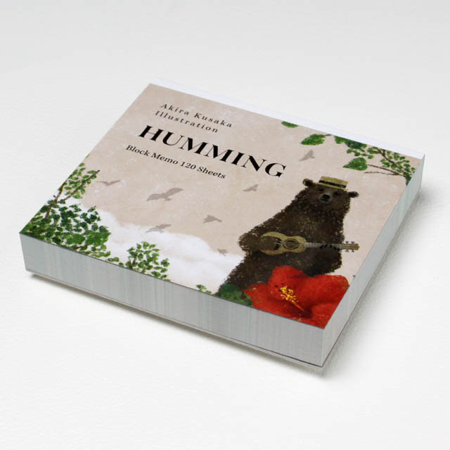 ブロックメモ ハミング ヴァイオリン ウクレレ トランペット ピアノ 音楽雑貨 音楽グッズ