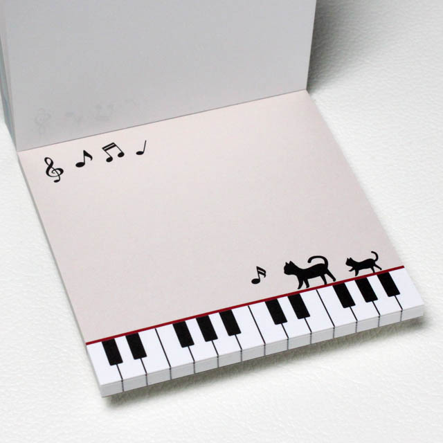 ブロックメモ ピアノ鍵盤 音楽雑貨 音楽グッズ