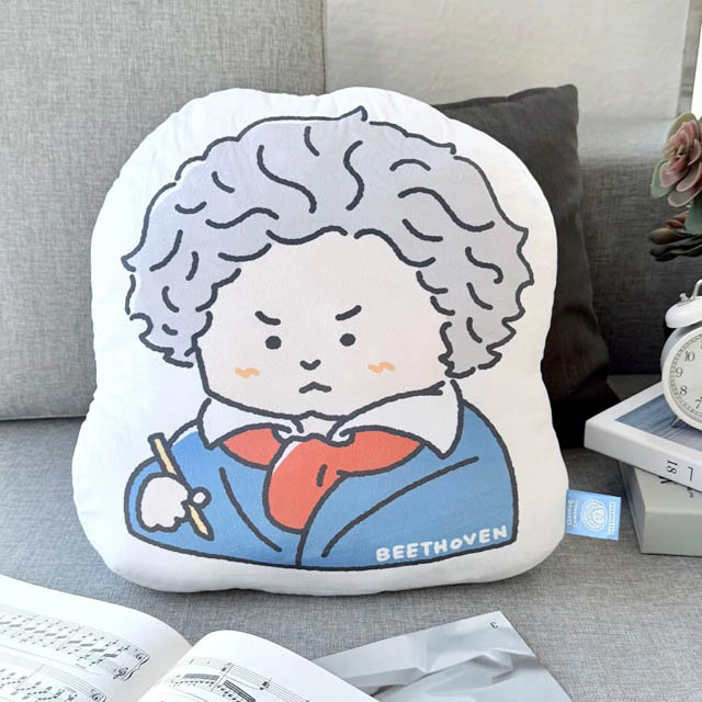 ベートーヴェン Beethoven 作曲家 ピロー クッション 音楽雑貨 音楽グッズ 音楽ギフト