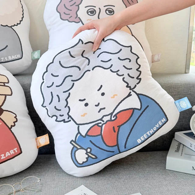 ベートーヴェン Beethoven 作曲家 ピロー クッション 音楽雑貨 音楽グッズ 音楽ギフト