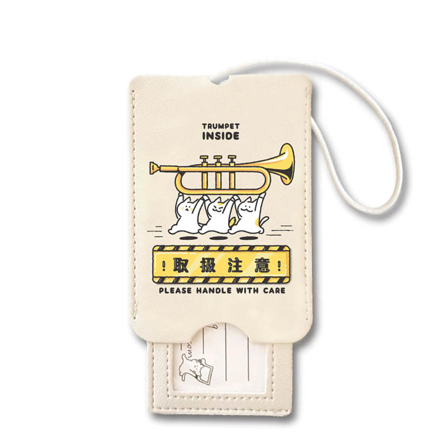 楽器便 ラゲッジタグ トランペット Trumpet 音楽雑貨 音楽グッズ 音楽ギフト