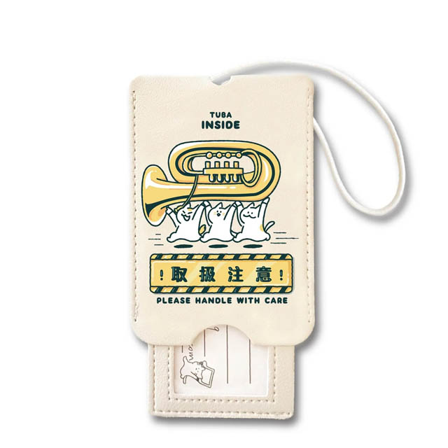楽器便 ラゲッジタグ チューバ Tuba 音楽雑貨 音楽グッズ 音楽ギフト
