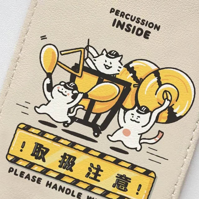 楽器便 ラゲッジタグ 打楽器 Percussion Timpani 音楽雑貨 音楽グッズ 音楽ギフト
