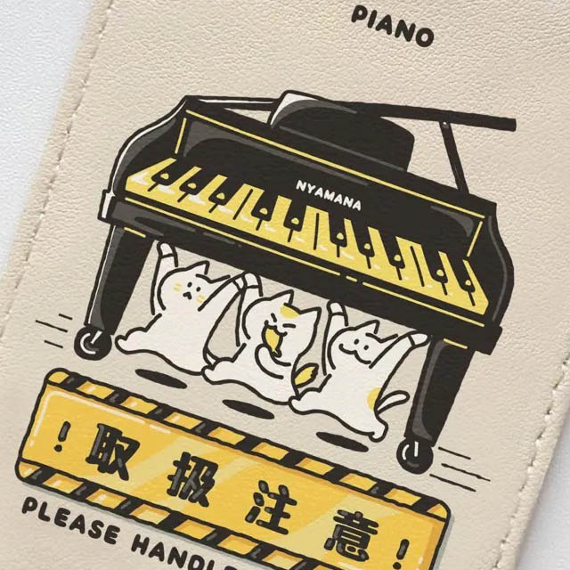 楽器便 ラゲッジタグ ピアノ Piano 音楽雑貨 音楽グッズ 音楽ギフト