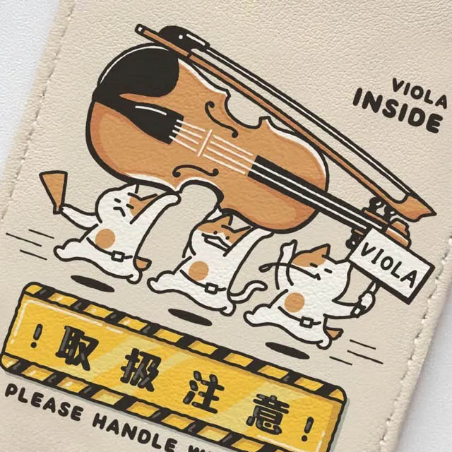 楽器便 ラゲッジタグ ヴィオラ Viola 音楽雑貨 音楽グッズ 音楽ギフト