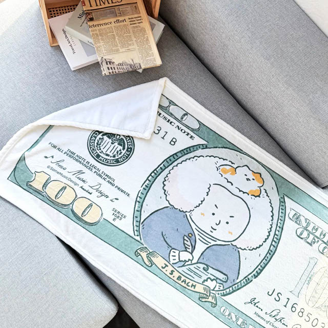 ClassicalBank ブランケット バッハ Bach G 線上のアリガネ 音楽雑貨 音楽グッズ