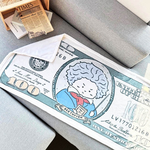 ClassicalBank ブランケット ベートーヴェン Beethoven 歓喜の懐 音楽雑貨 音楽グッズ