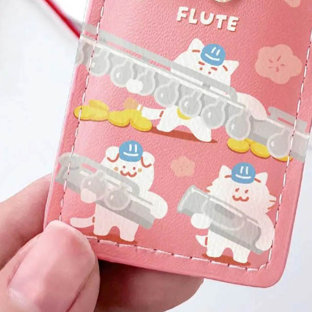 奏楽お守り風チャーム フルート Flute 音楽雑貨 音楽グッズ 吹奏楽コンクール