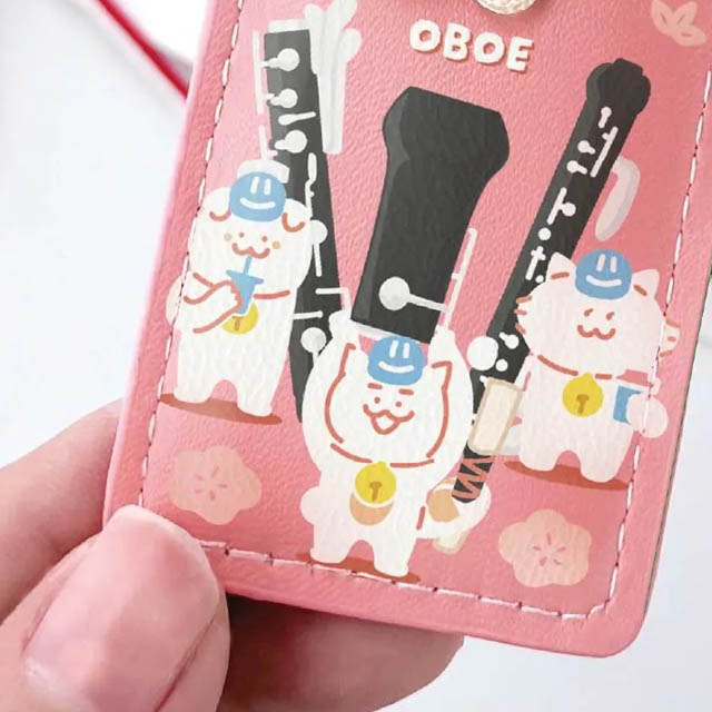 奏楽お守り風チャーム オーボエ Oboe 音楽雑貨 音楽グッズ 吹奏楽コンクール