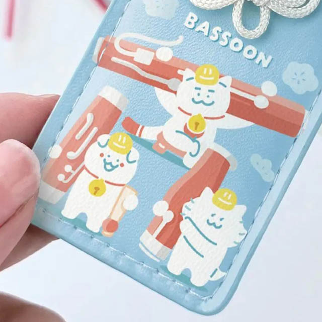 奏楽お守り風チャーム ファゴット Bassoon fagott 音楽雑貨 音楽グッズ 吹奏楽コンクール