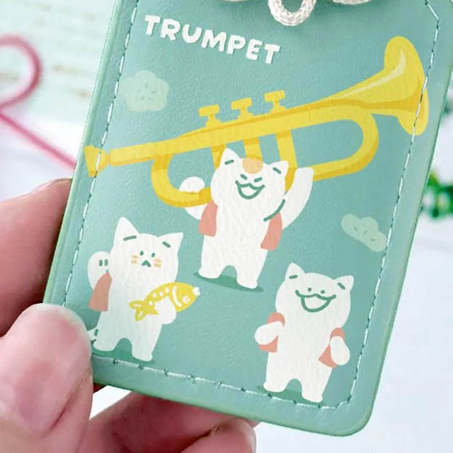 奏楽お守り風チャーム トランペット Trumpet 音楽雑貨 音楽グッズ 吹奏楽コンクール